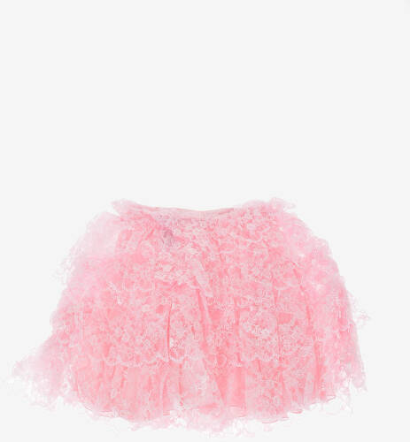 Dsquared2 Kids laced skirt pink