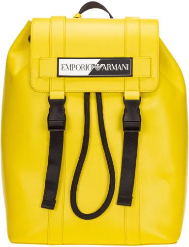 Emporio Armani backpack travel yellow