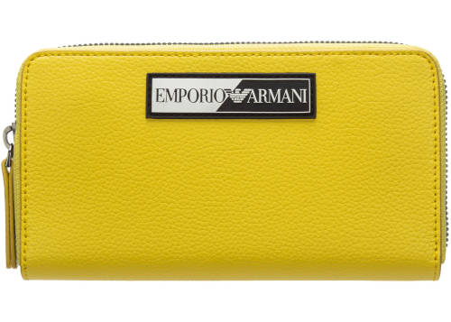 Emporio Armani card bifold yellow