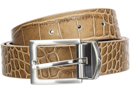 Emporio Armani leather belt beige