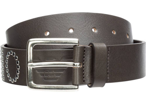 Emporio Armani leather belt grey