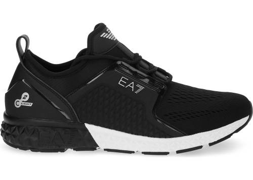 Emporio Armani polyester sneakers black
