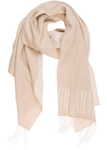 Emporio Armani wool scarf beige