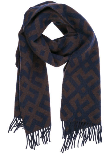 Emporio Armani wool scarf brown