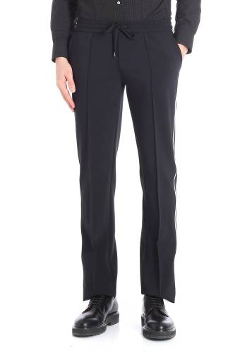 Ermanno Scervino blue jogging trousers with white details blue
