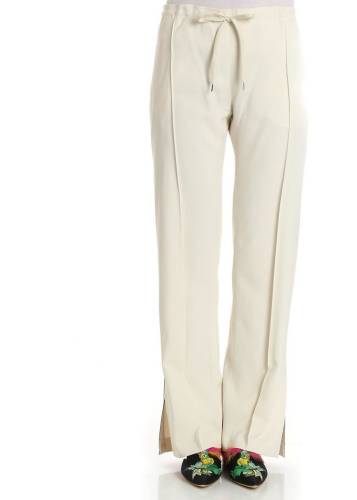 Ermanno Scervino trousers with vent cream