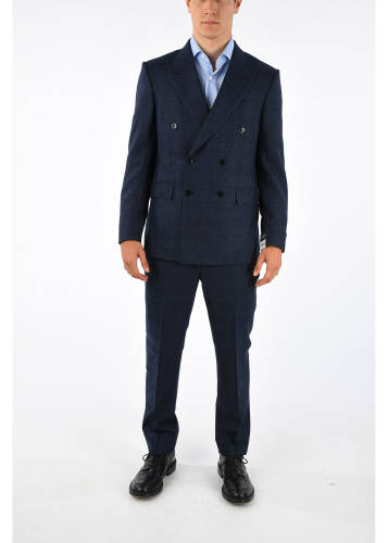 Ermenegildo Zegna cashmere silk suit blue