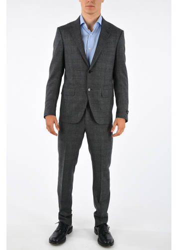 Ermenegildo Zegna cashmere silk suit gray