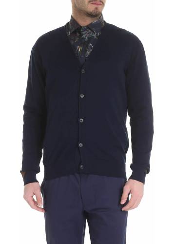 Etro blue cardigan with Etro buttons blue