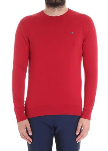 Etro red sweater with logo embroidery red