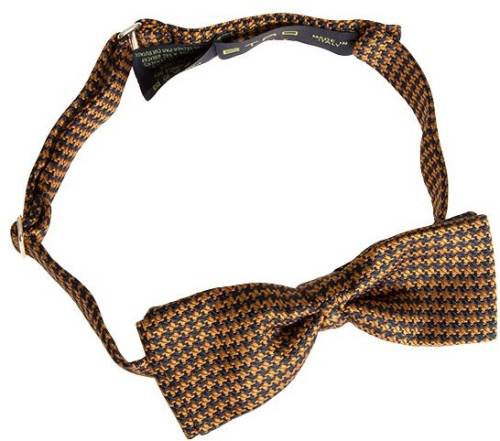 Etro silk bow tie brown