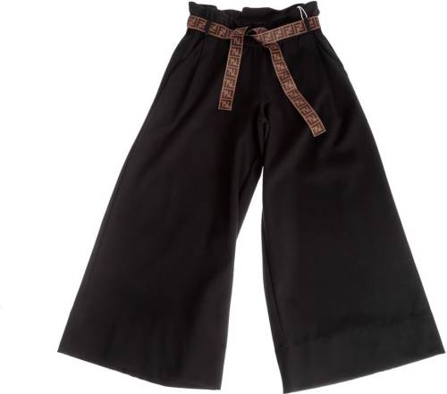 Fendi Kids black cropped pants black
