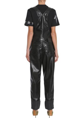 Givenchy eco leather dungarees black