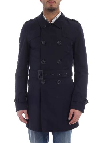Herno Herno rain collection trench coat blue