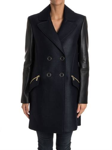 Karl Lagerfeld double-breasted coat blue