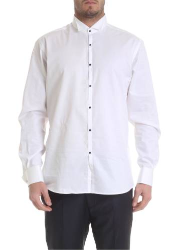 Karl Lagerfeld white shirt with studded buttons white