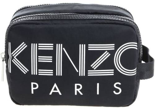 Kenzo black beautycase with white logo black