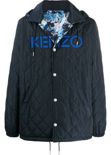 Kenzo polyester coat light blue