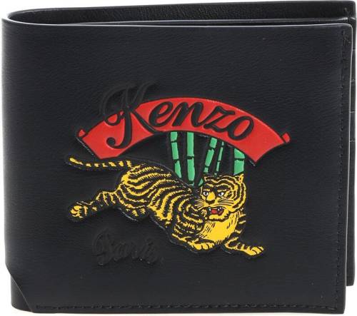 Kenzo tiger bamboo black wallet black