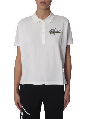Lacoste multiple coccodrille polo white