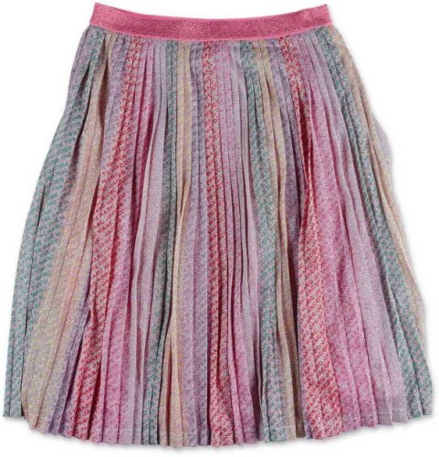 Little Marc Jacobs pink and green pleated skirt pink