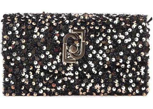 Liu Jo small crossbody bag with sequins gold
