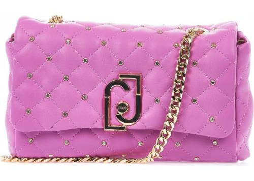 Liu Jo small quilted crossbody bag pink