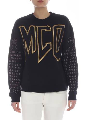 Mcq Alexander Mcqueen black sweatshirt with mcq logo black