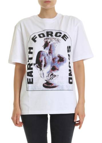 Mcq Alexander Mcqueen earth force sound t-shirt in white white