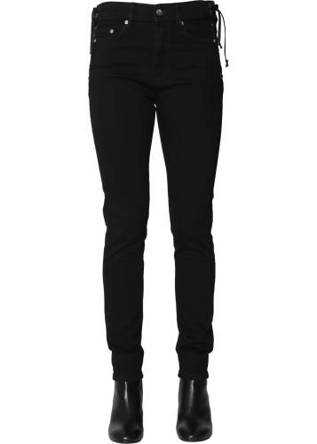 Mcq Alexander Mcqueen jeans with stretched details black