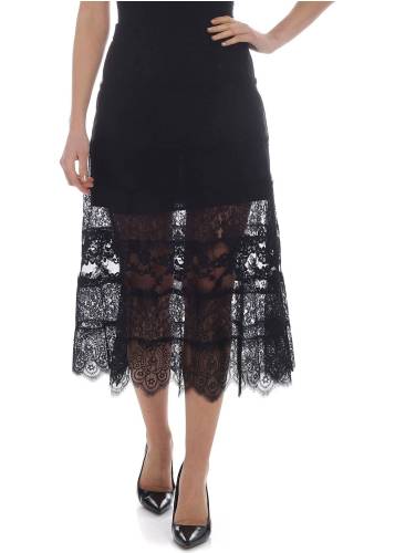Mcq Alexander Mcqueen mcq lace skirt in black black