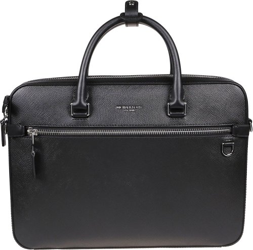 Michael Kors leather briefcase black