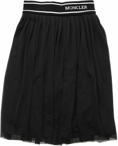 Moncler Kids drilled skirt in black black