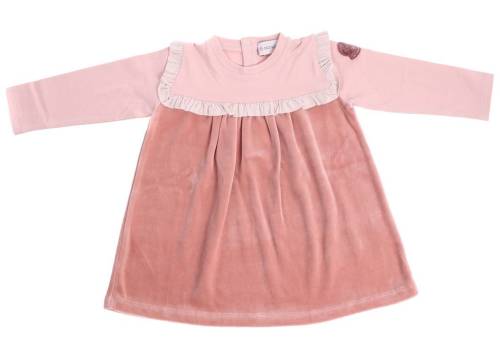 Moncler Kids pink dress with curled insert pink
