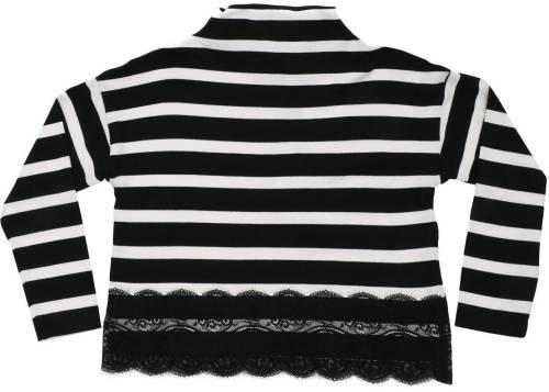 Monnalisa black and white striped sweater black