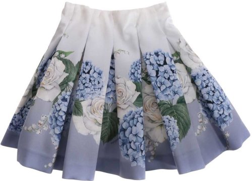 Monnalisa garden chic skirt in light blue light blue
