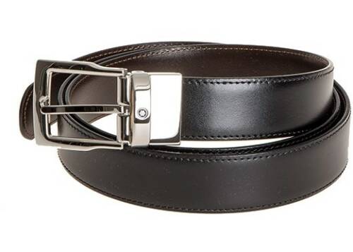 Montblanc leather belt in black black