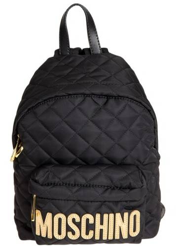 Moschino quilted backpack black