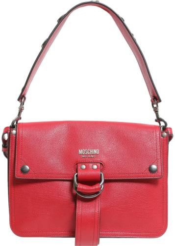 Moschino shoulder bag with double strap red