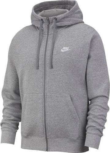 Nike club hoodie fz bv2645 gri