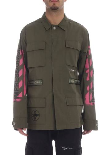 Off-white military green field Off-white jacket green