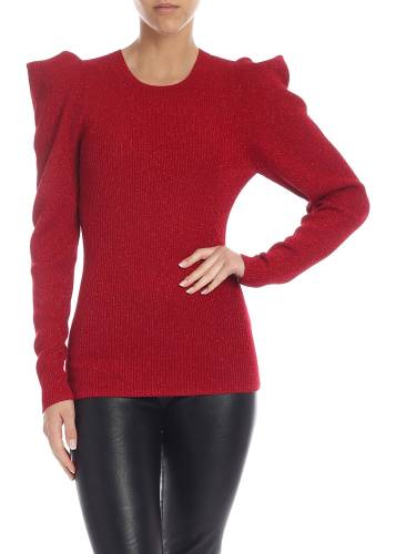 P.a.r.o.s.h. lamé wool sweater in red red