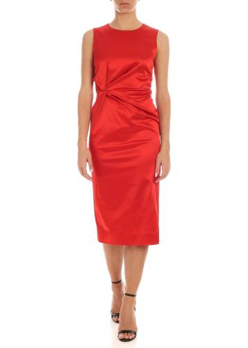 P.a.r.o.s.h. red pencil dress with curl red