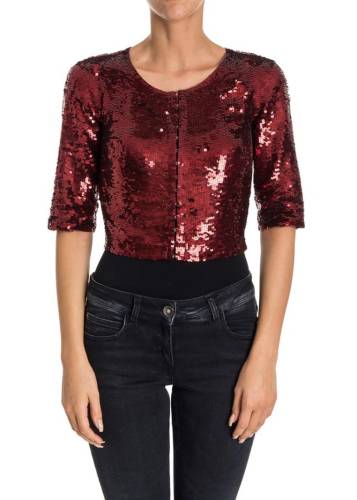 P.a.r.o.s.h. sequin cardigan red
