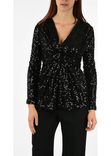 P.a.r.o.s.h. sequined top black