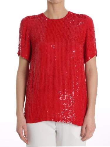P.a.r.o.s.h. sequins top red