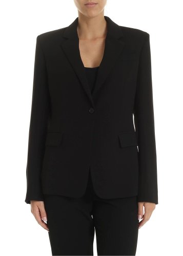 P.a.r.o.s.h. single-breasted jacket in black cady black