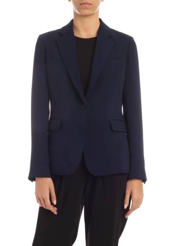 P.a.r.o.s.h. single button jacket in blue blue