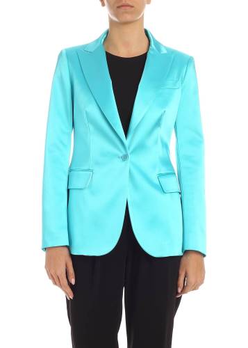 P.a.r.o.s.h. turquoise satin jacket turquoise