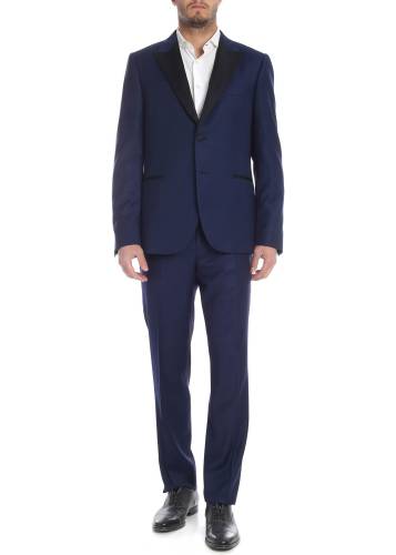 Paul Smith blue suit with black details blue